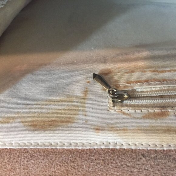 VTG Dooney & Bourke Womens Olive Green All-Weather Leather Messenger Bag - Picture 13 of 14